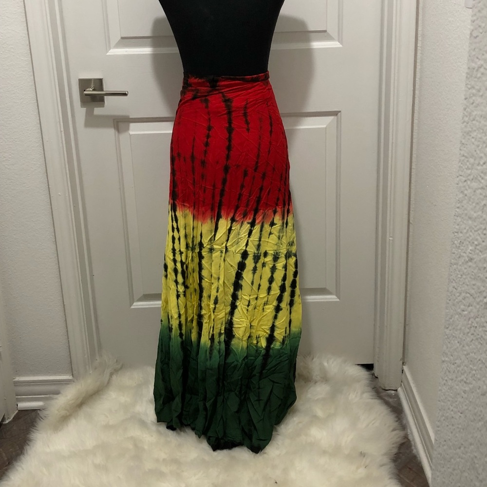 Bob Marley Color Wrap Skirt - Picture 2 of 5